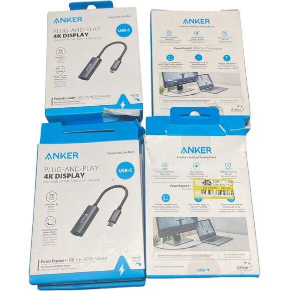 Lot of 8 Anker PowerExpand+ USB-C to HDMI Adapter 4K@60Hz Open Box Wear - Picture 4 of 6